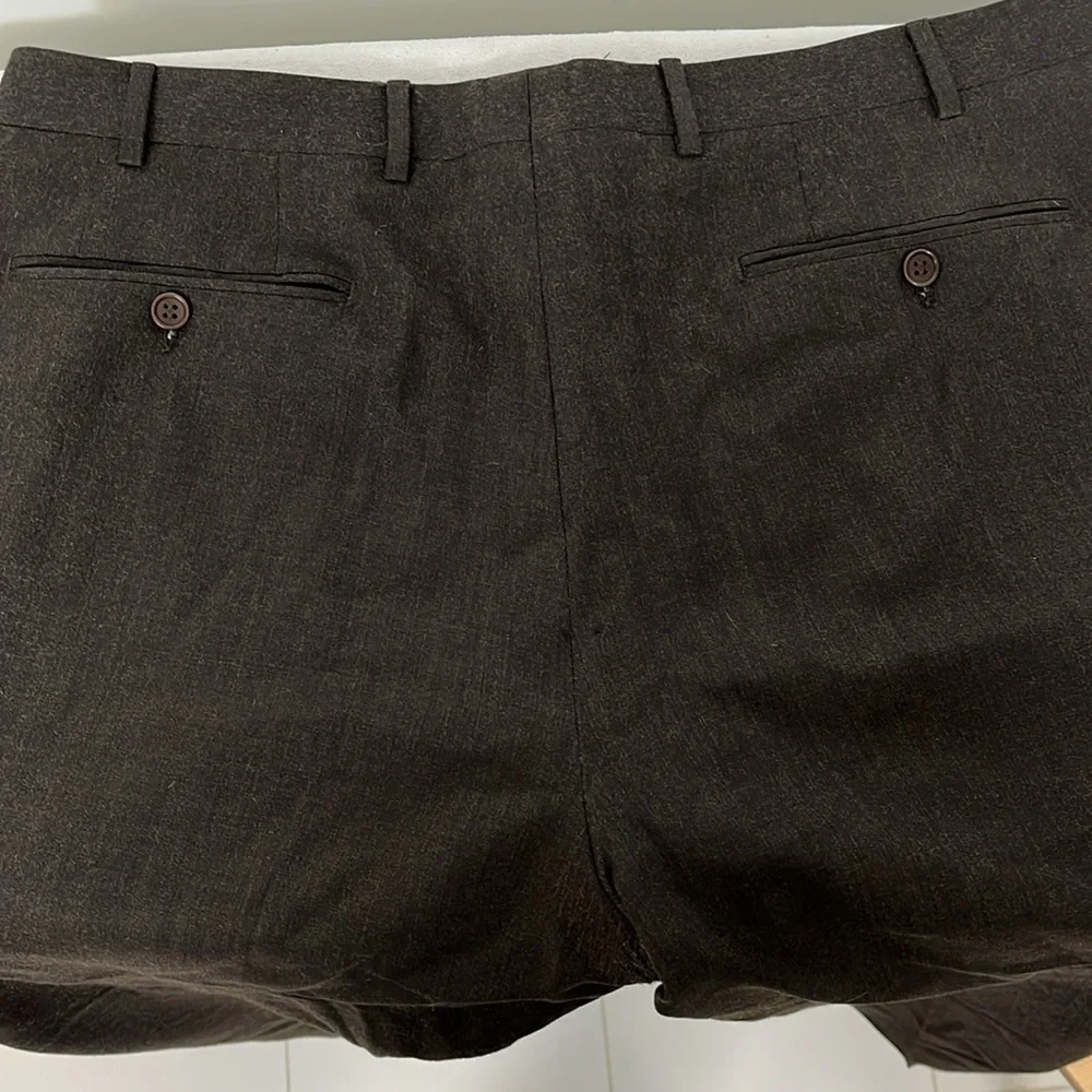 Canali Dress Pants Brown, VGUC, waist 37”, Inseam 30”. 100% Wool, made in Italy - Picture 8 of 16